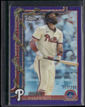 2025 Topps Holiday #HC69 Bryce Harper Chrome Purple Refractors #/299