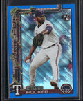 2025 Topps Holiday #H148 Kumar Rocker Blue Metallic Glitter Holiday