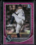 2025 Bowman Chrome #9 Logan Gilbert Fuchsia Wave #/299