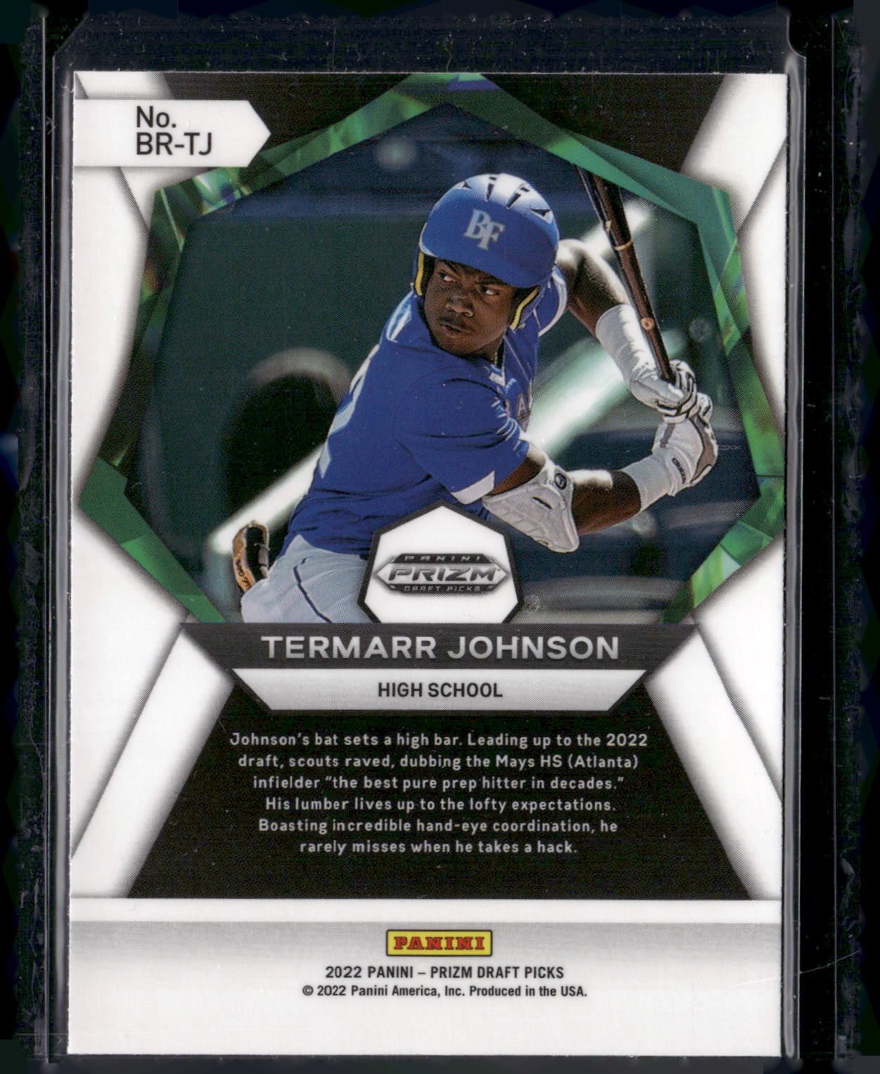 2022 Panini Prizm Draft Picks #BR-TJ Termarr Johnson Brilliance