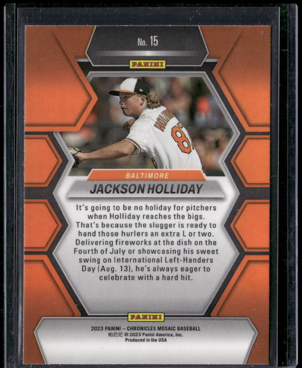 2023 Panini Chronicles - Mosaic #15 Jackson Holliday