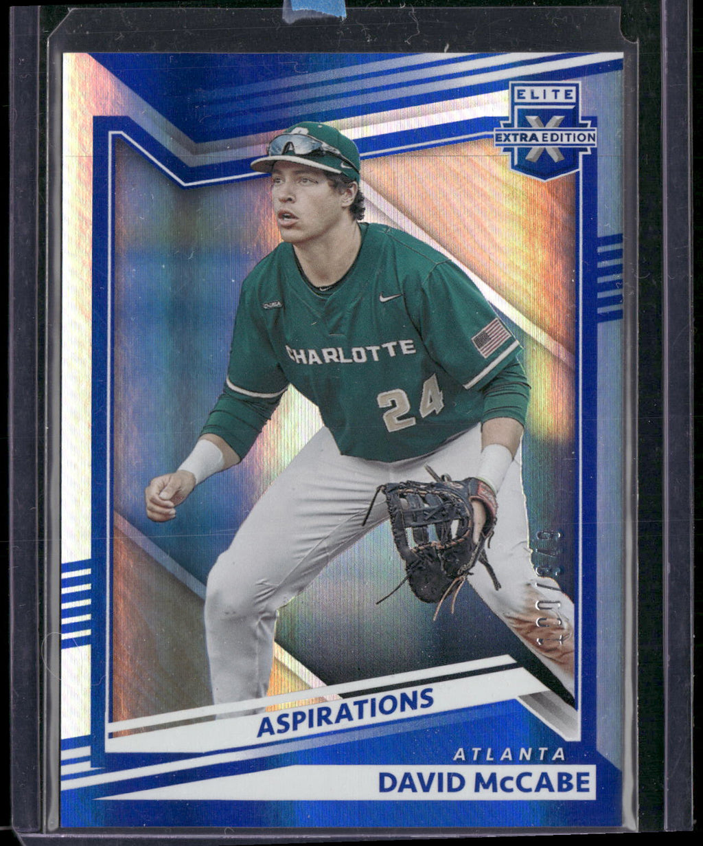 2022 Panini Elite Extra Edition #125 David McCabe Aspirations Blue #/349