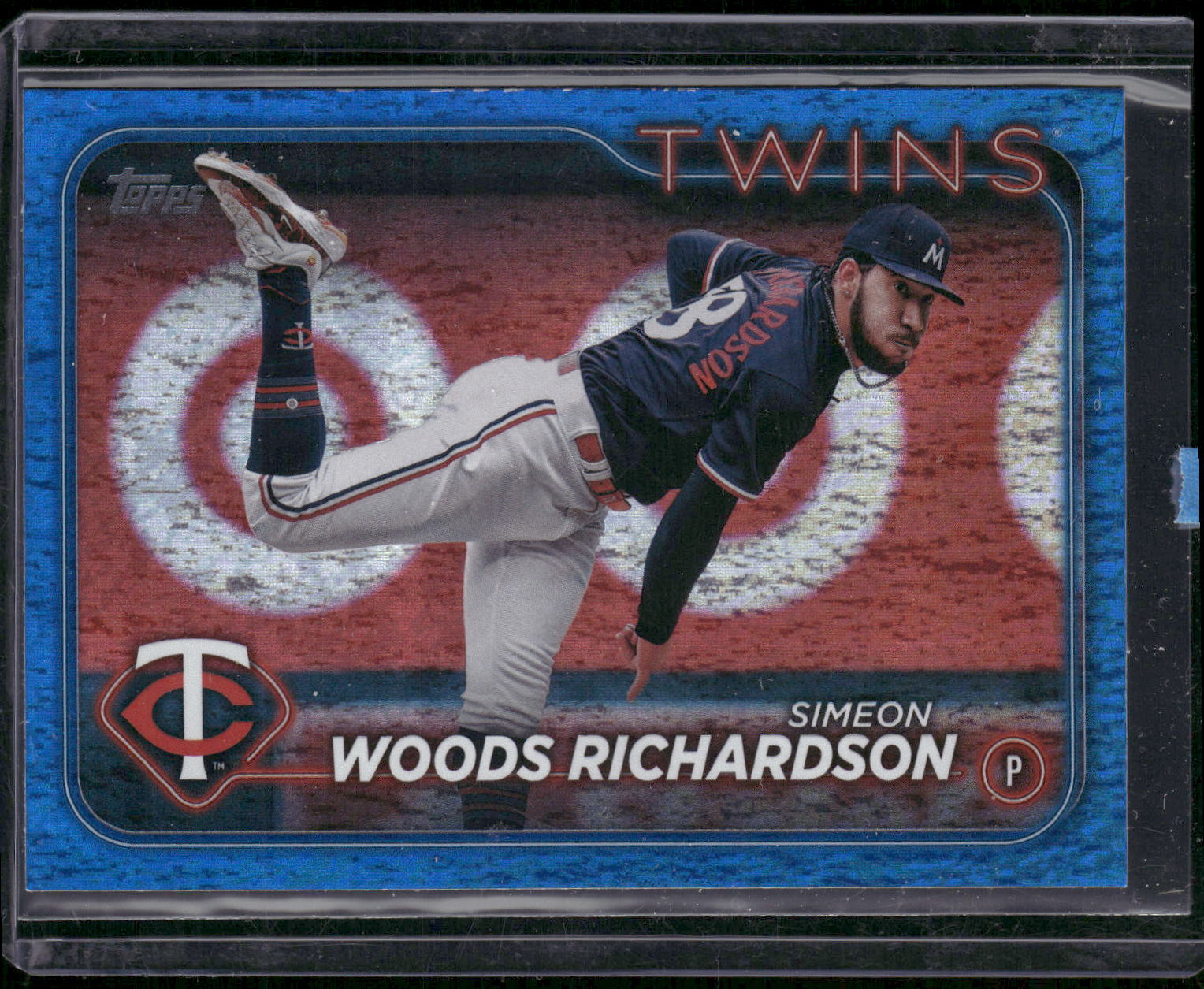 2024 Topps Update #US295 Simeon Woods Richardson Blue Holofoil #/999