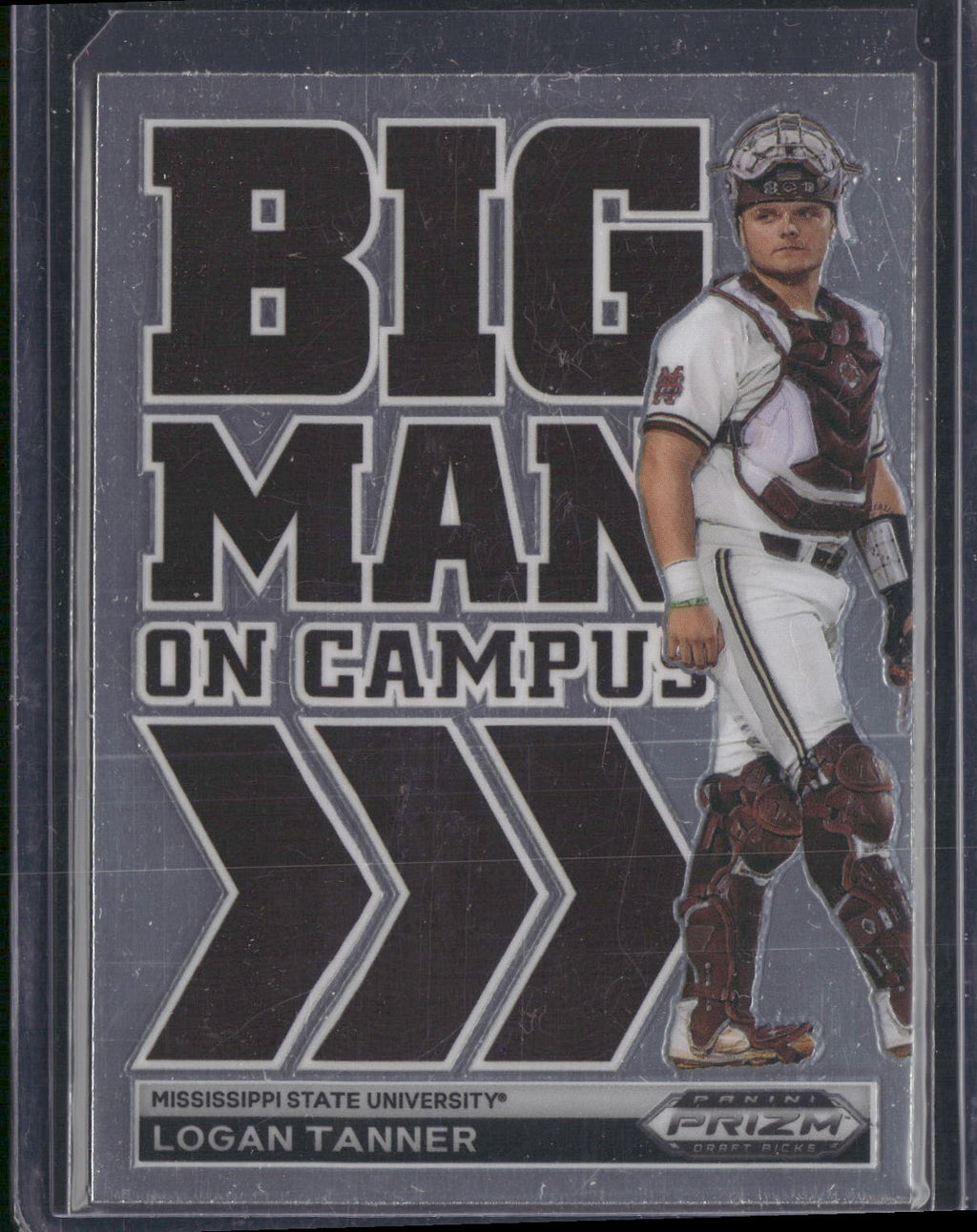 2022 Panini Prizm Draft Picks #BMC-LT Logan Tanner Big Man on Campus