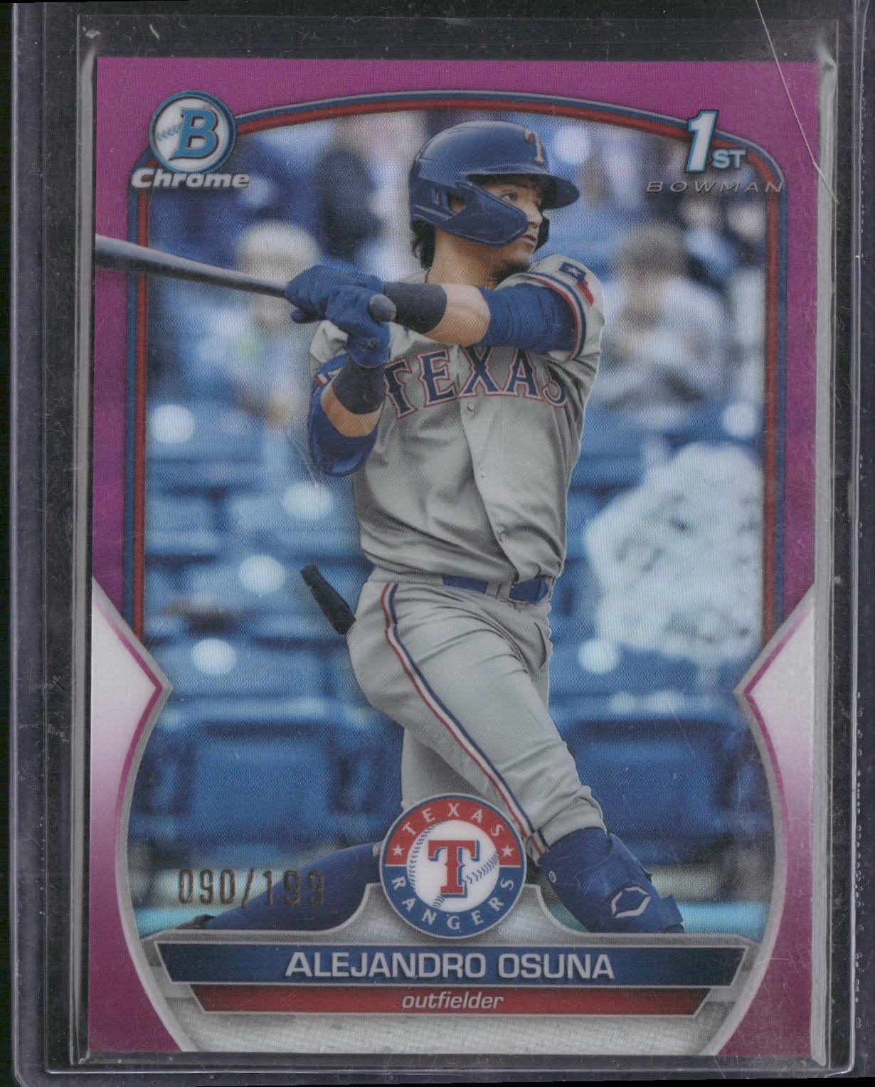 2023 Bowman #BCP-131 Alejandro Osuna Chrome Prospects Fuchsia Refractors #/199