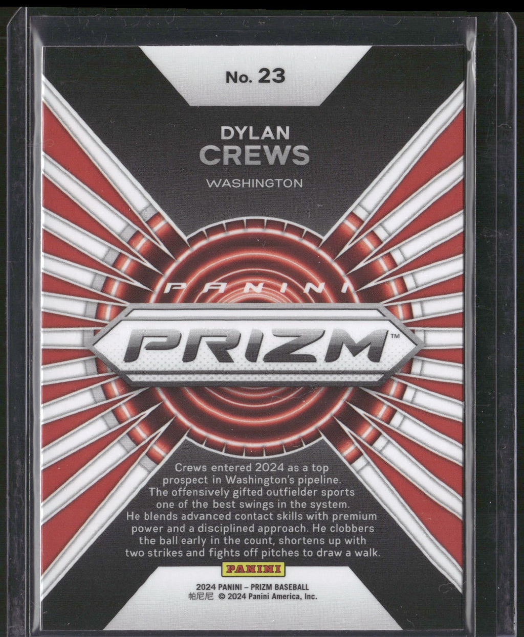 2024 Panini Prizm #23 Dylan Crews Hype