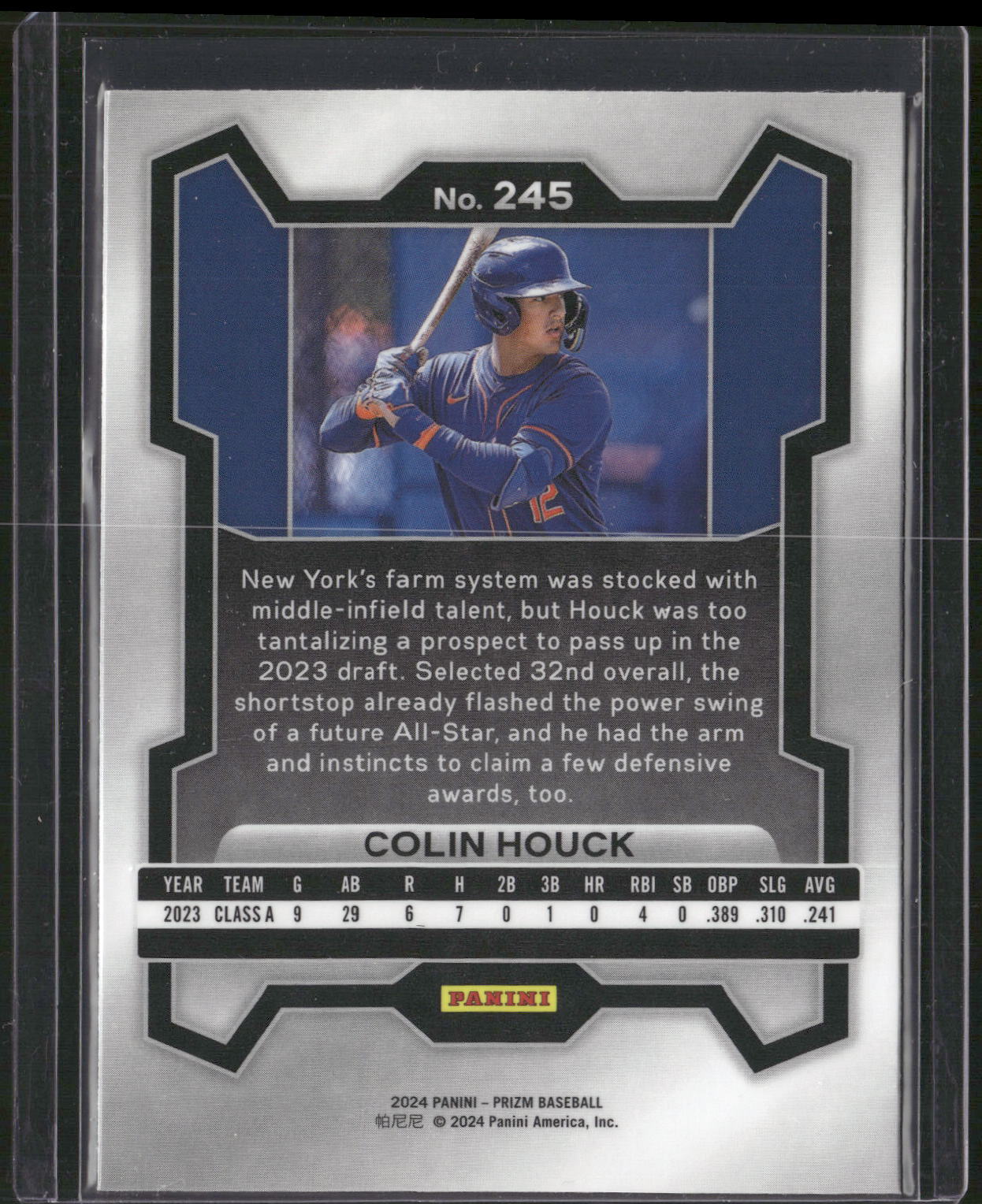 2024 Panini Prizm #245 Colin Houck