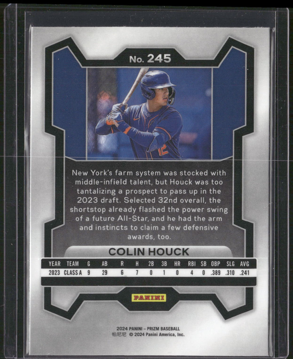 2024 Panini Prizm #245 Colin Houck