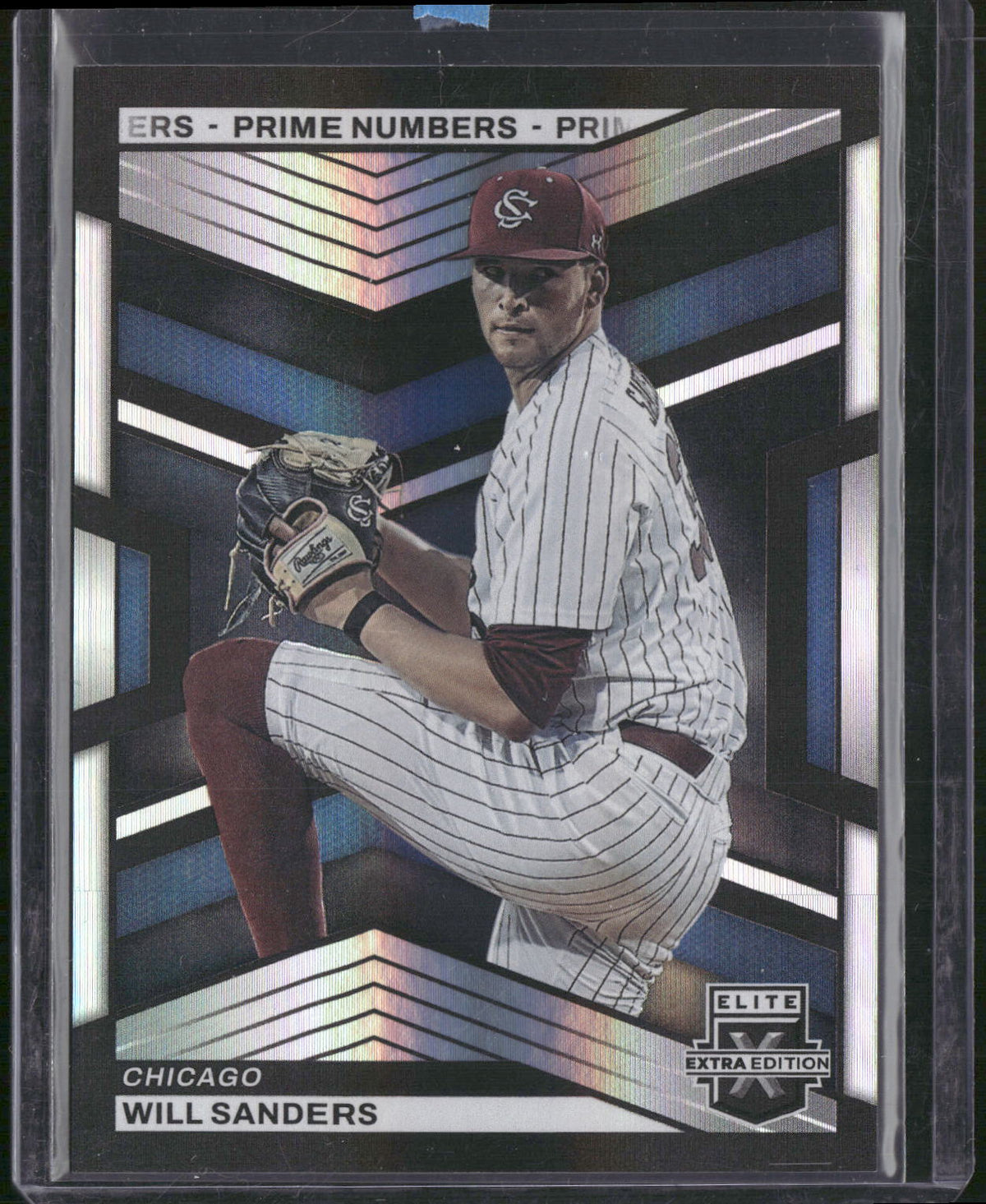 2023 Panini Elite Extra Edition #136 Will Sanders Prime Numbers A #/200