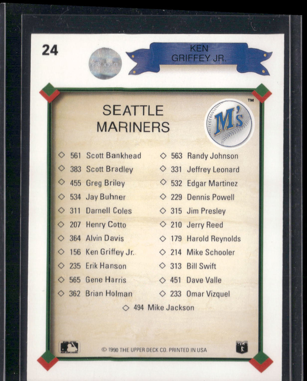 1990 Upper Deck #24 Ken Griffey Jr.