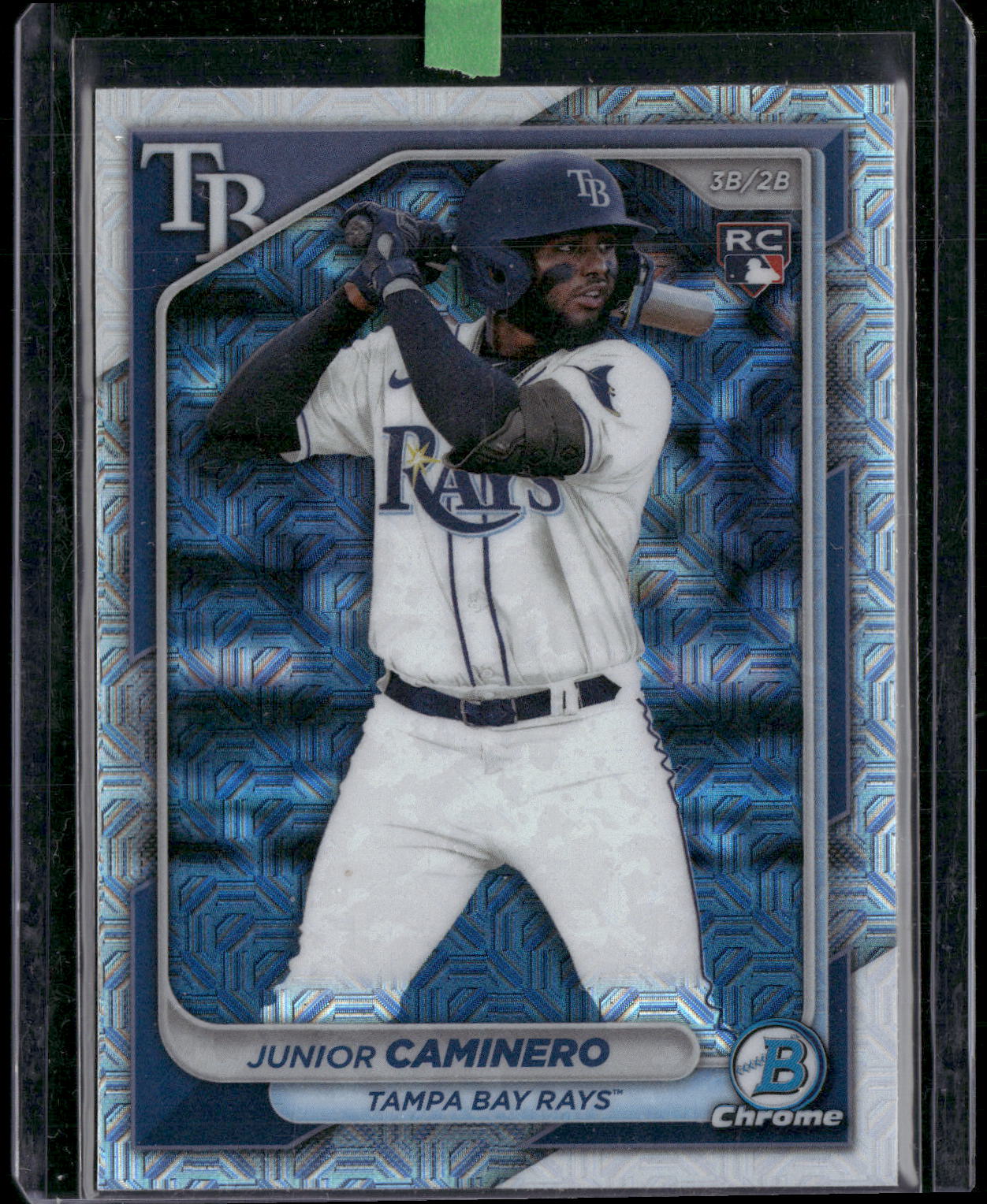 2024 Bowman #20 Junior Caminero Chrome Mojo Refractors