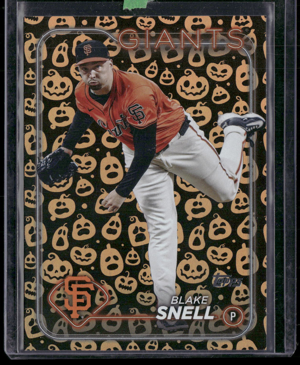2024 Topps Update #US57 Blake Snell Holiday Jack O'Lanterns