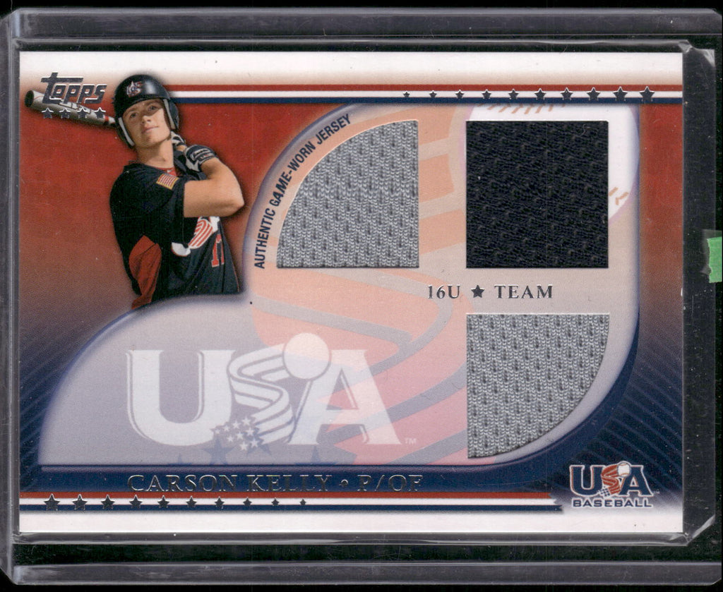 2010 Topps USA Baseball #USAR-CK Carson Kelly Triple Jerseys