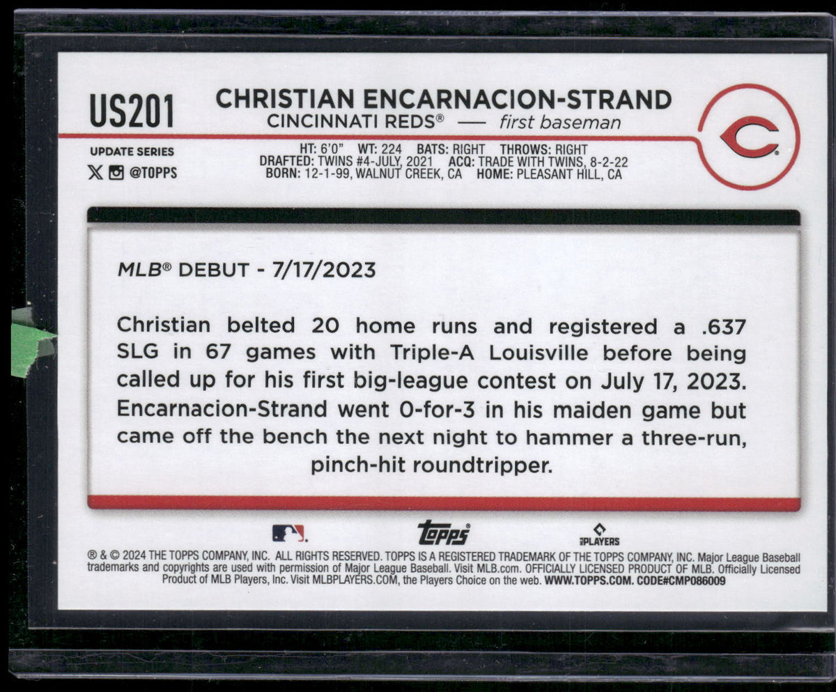 2024 Topps Update #US201 Christian Encarnacion-Strand
