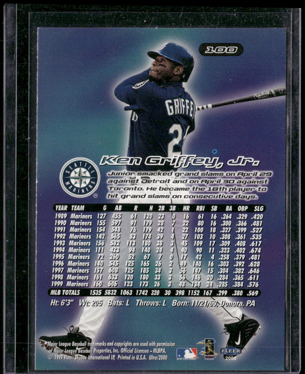 2000 Ultra #100 Ken Griffey, Jr.