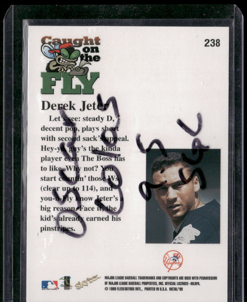 1999 Metal Universe #238 Derek Jeter