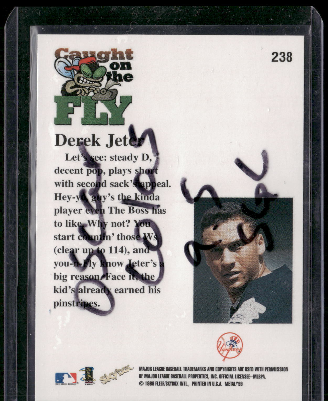 1999 Metal Universe #238 Derek Jeter