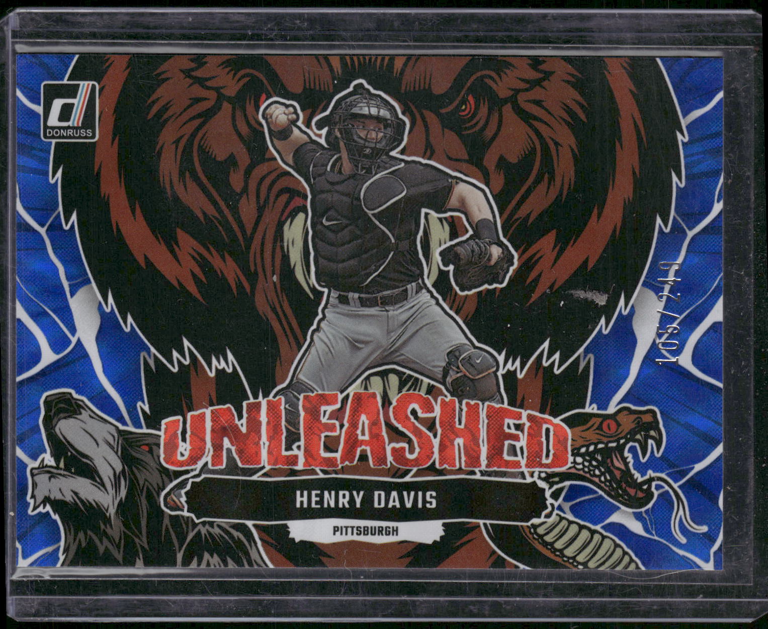 2023 Donruss #U2 Henry Davis Unleashed Blue #/249