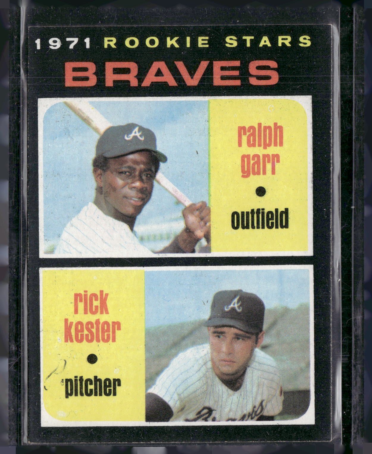 1971 Topps #494 Braves 1971 Rookie Stars (Ralph Garr / Rick Kester)