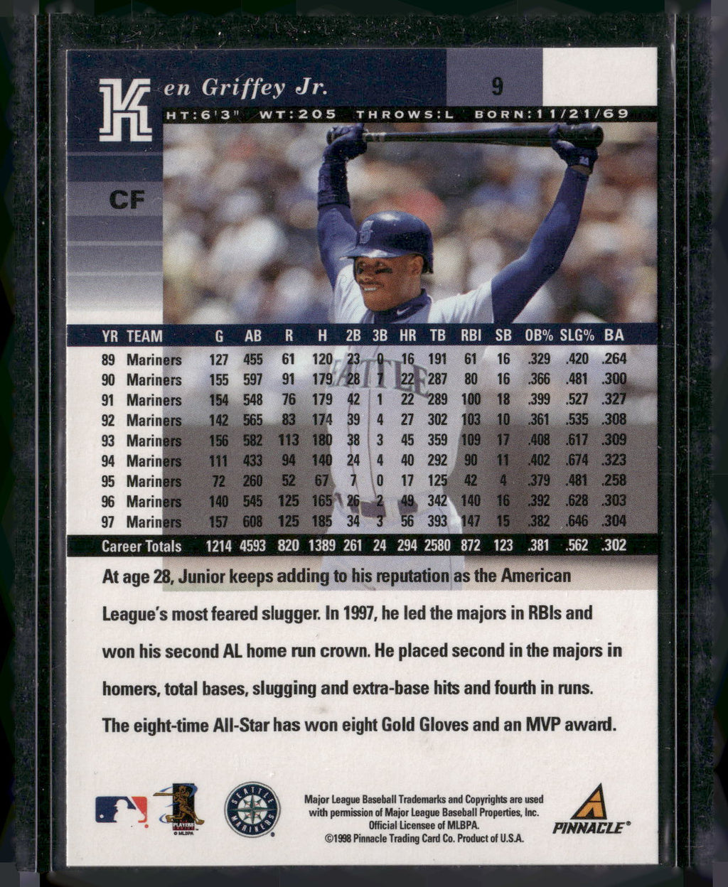 1998 Pinnacle Plus #9 Ken Griffey Jr.