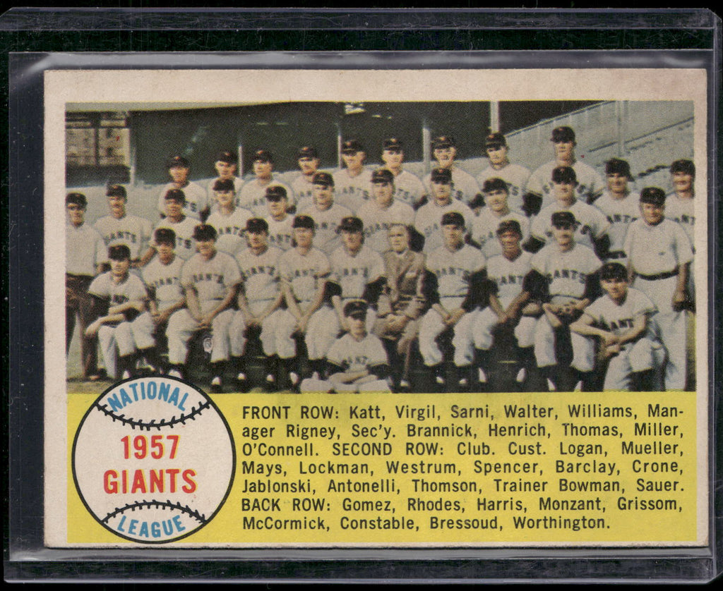1958 Topps #19 New York Giants