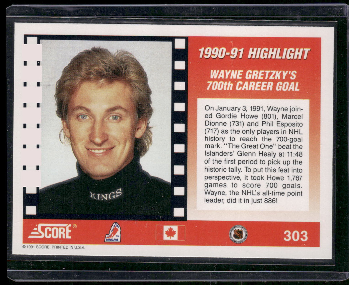 1991-92 Score Canadian English #303 Wayne Gretzky