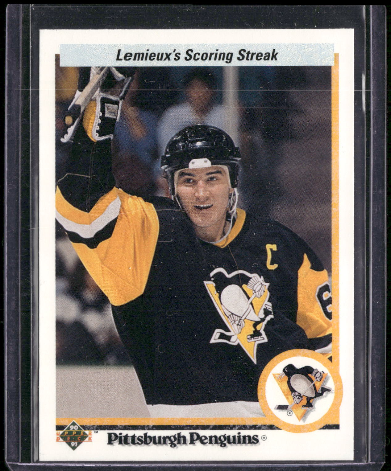 1990-91 Upper Deck #59 Lemieux's Scoring Streak