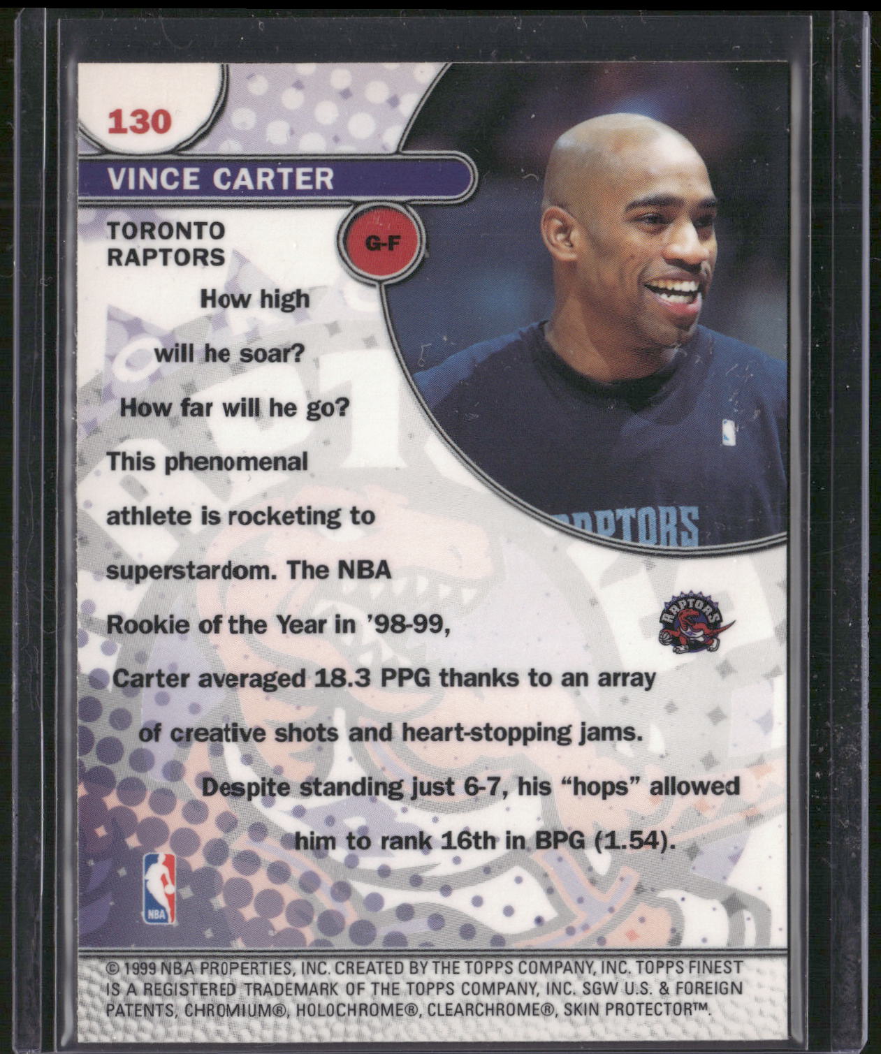 1999-00 Finest #130 Vince Carter