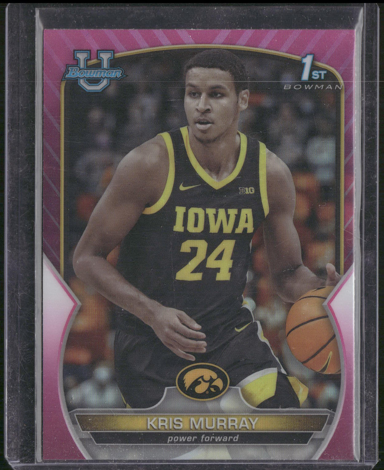 2022-23 Bowman University Chrome #71 Kris Murray Pink