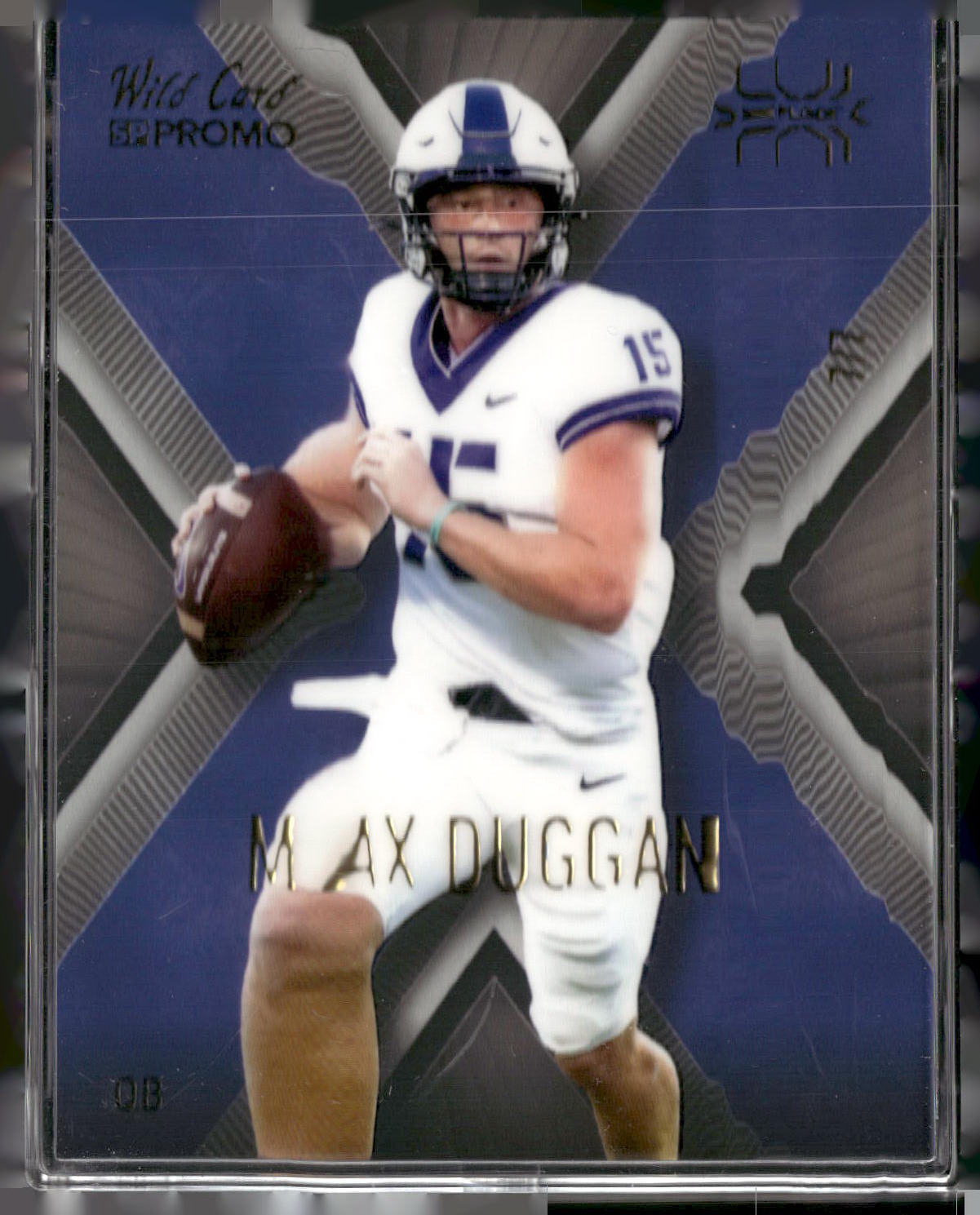 2023 Wild Card Matte - Xplode SP Silver/Blue #XPP-31 Max Duggan #/7