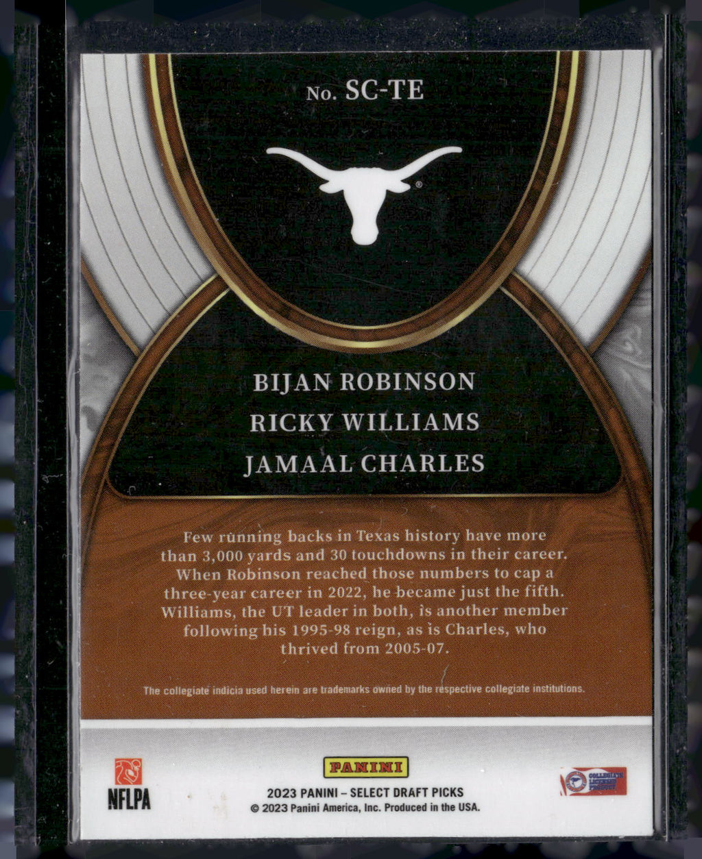 2023 Panini Select Draft Picks #SC-TE  Robinson J Charles R Williams