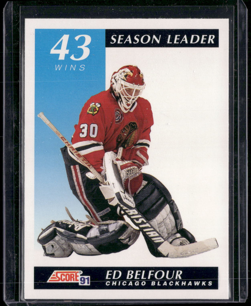 1991-92 Score Canadian English #300 Ed Belfour