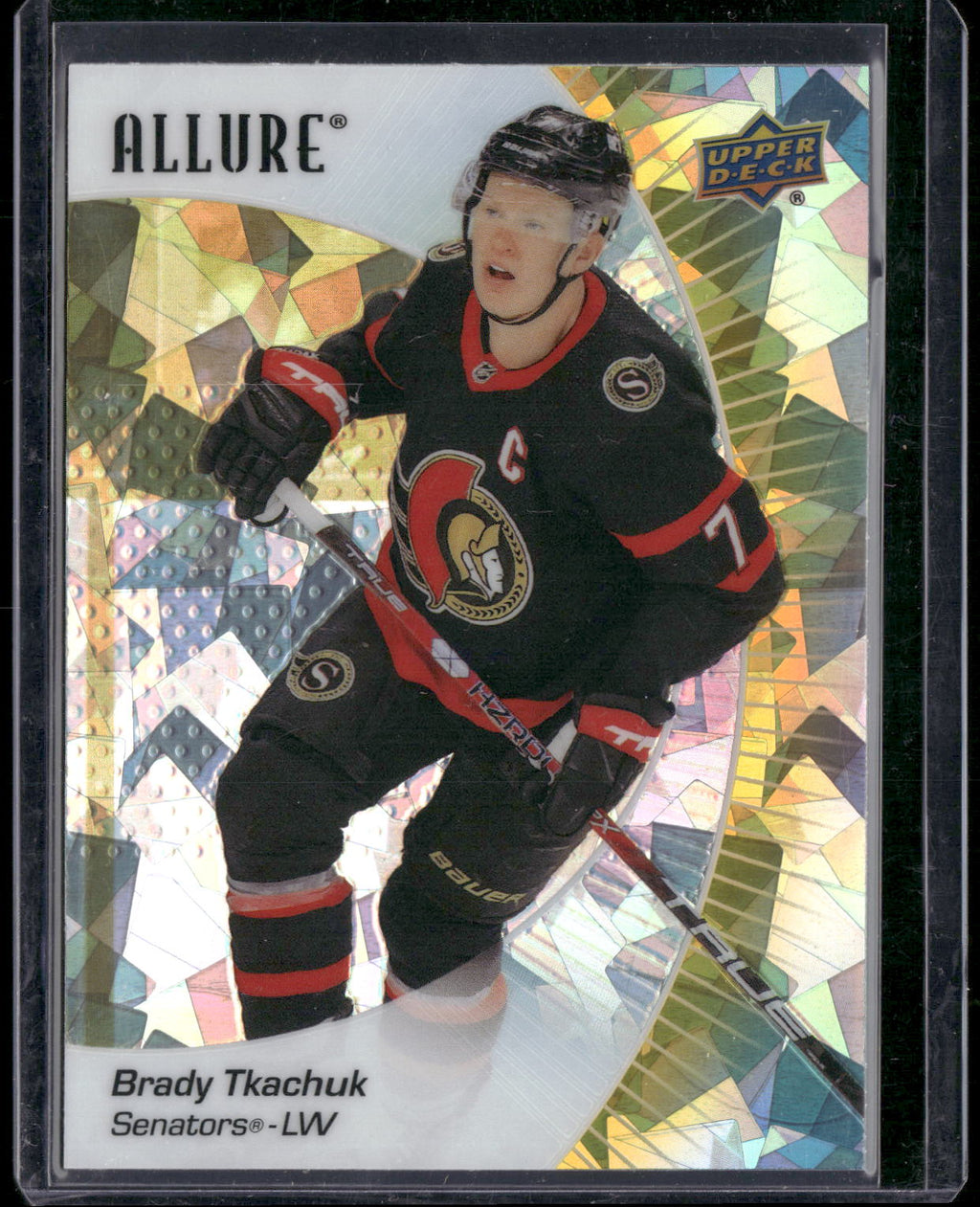 2023-24 Upper Deck Allure #46 Brady Tkachuk Yellow Taxi