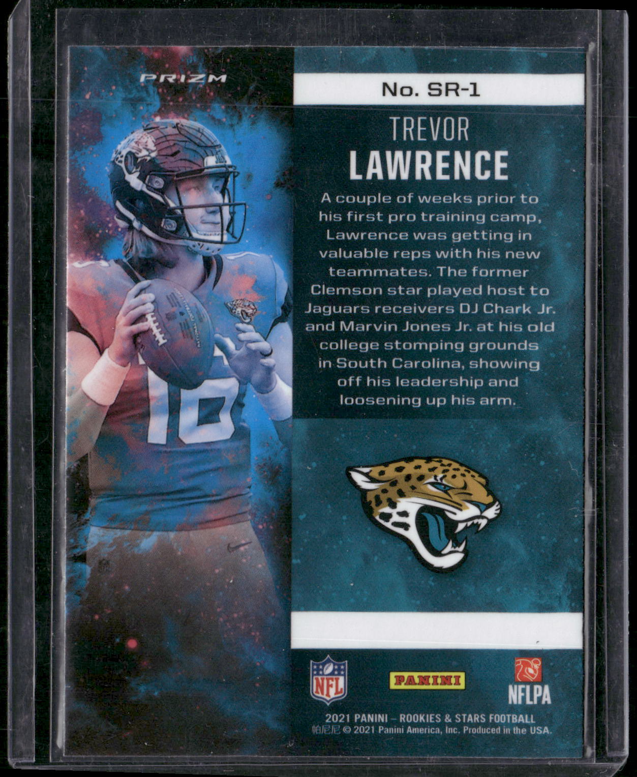 2021 Panini Rookies & Stars #SR-1 Trevor Lawrence Stellar Rookies Silver