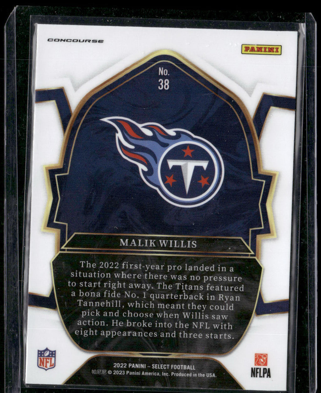 2022 Panini Select #38 Malik Willis
