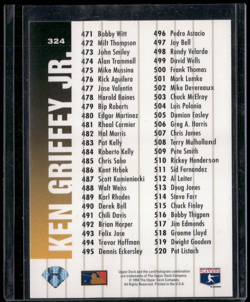 1994 Collector's Choice #324 Ken Griffey Jr.