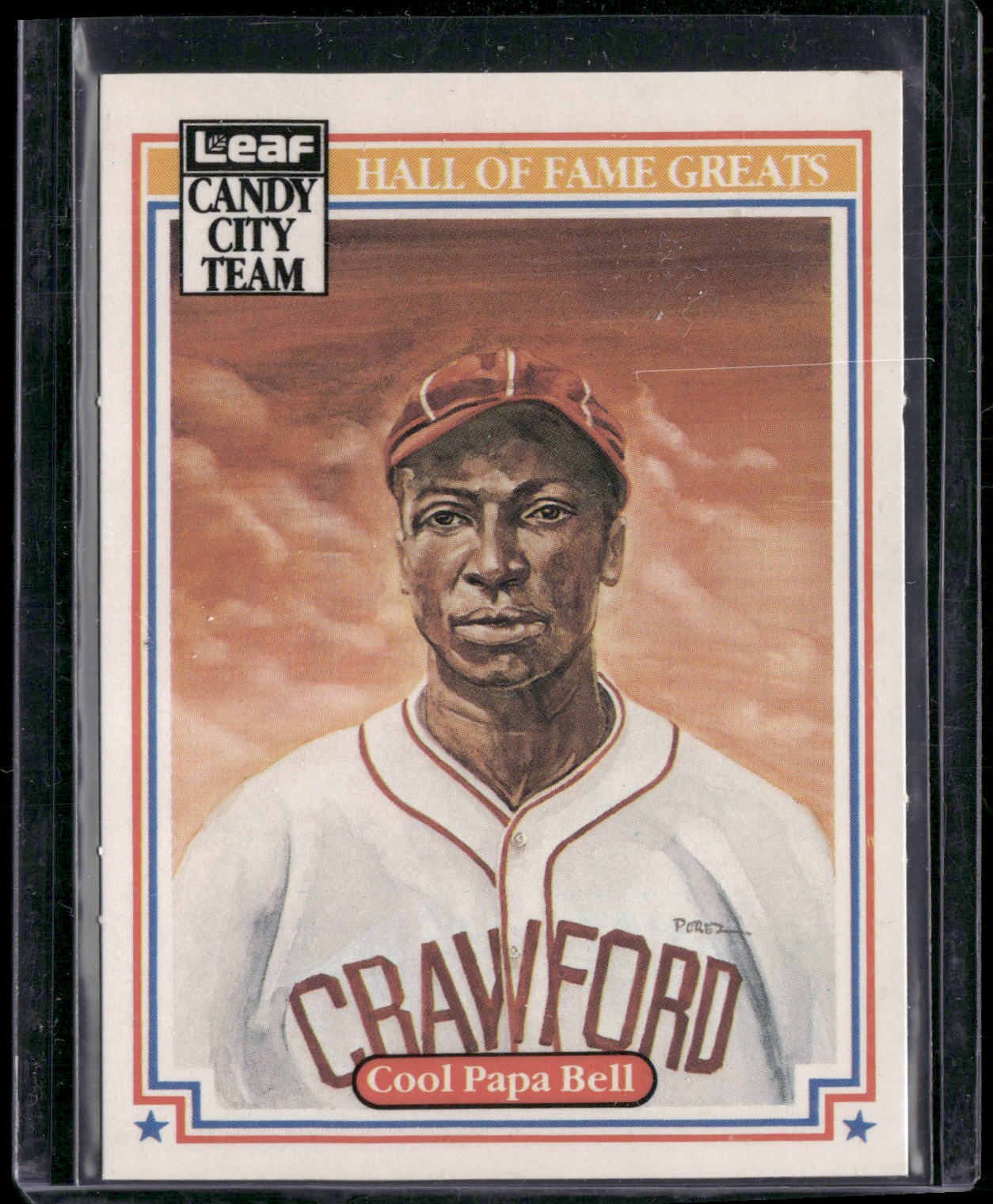 1987 Leaf Candy City Team Hall of Fame Greats #H12 Cool Papa Bell