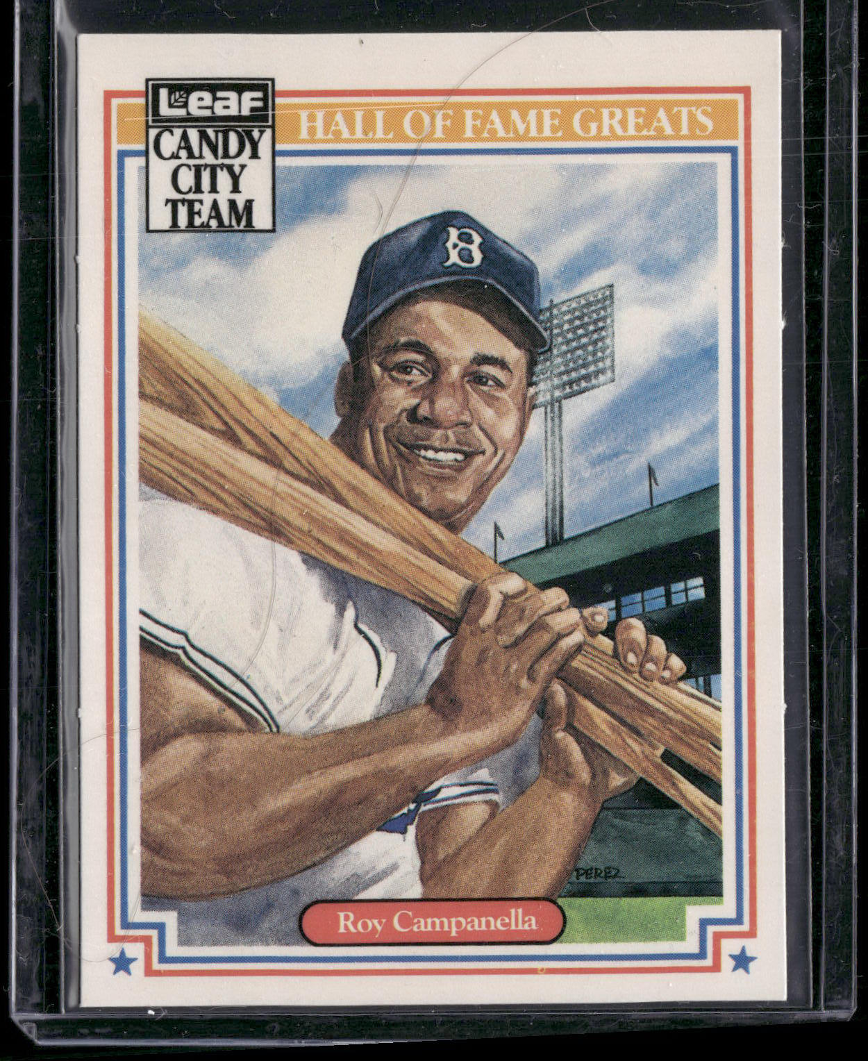 1987 Leaf Candy City Team Hall of Fame Greats #H3 Roy Campanella