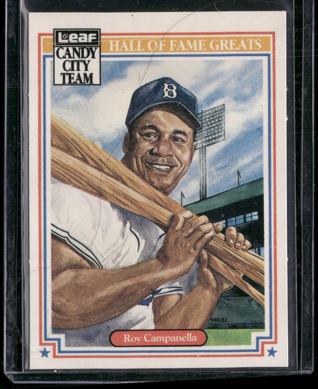 1987 Leaf Candy City Team Hall of Fame Greats #H3 Roy Campanella