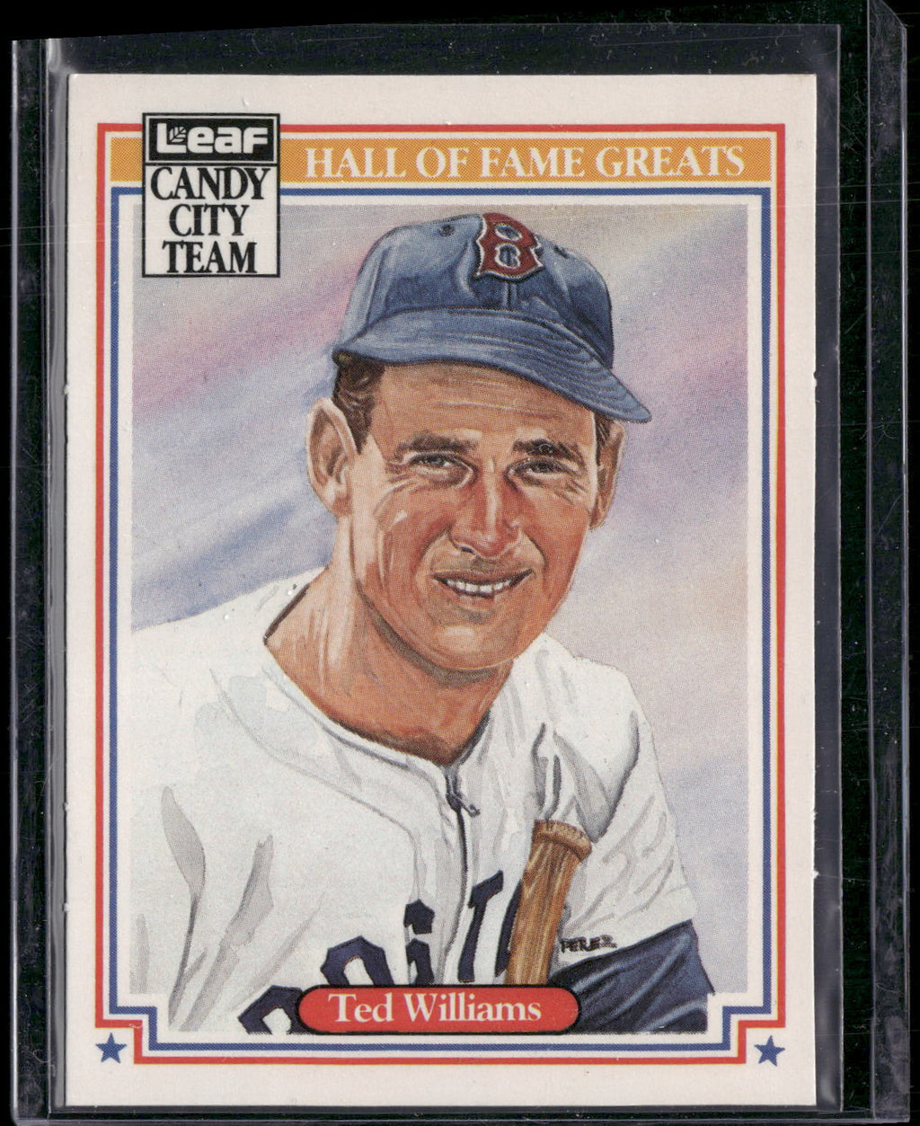1987 Leaf Candy City Team Hall of Fame Greats #H5 Ted Williams