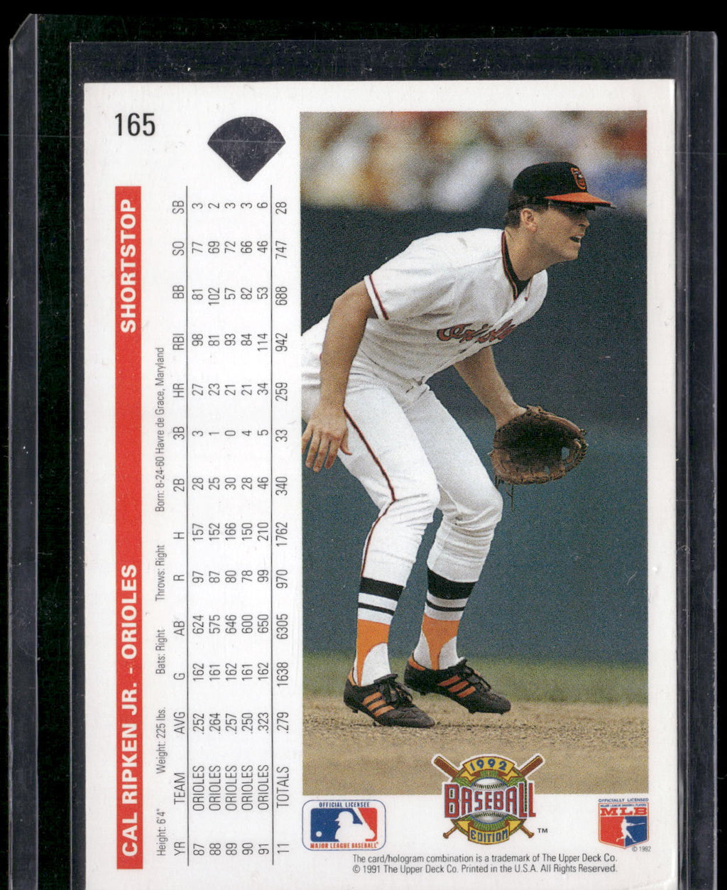 1992 Upper Deck #165 Cal Ripken Jr.