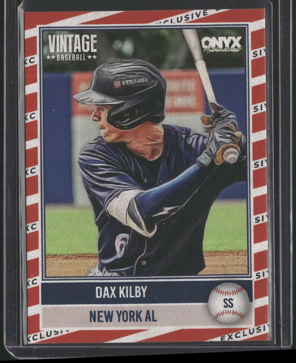 2025 Onyx Vintage Baseball Dax Kilby #117 Red & White /50