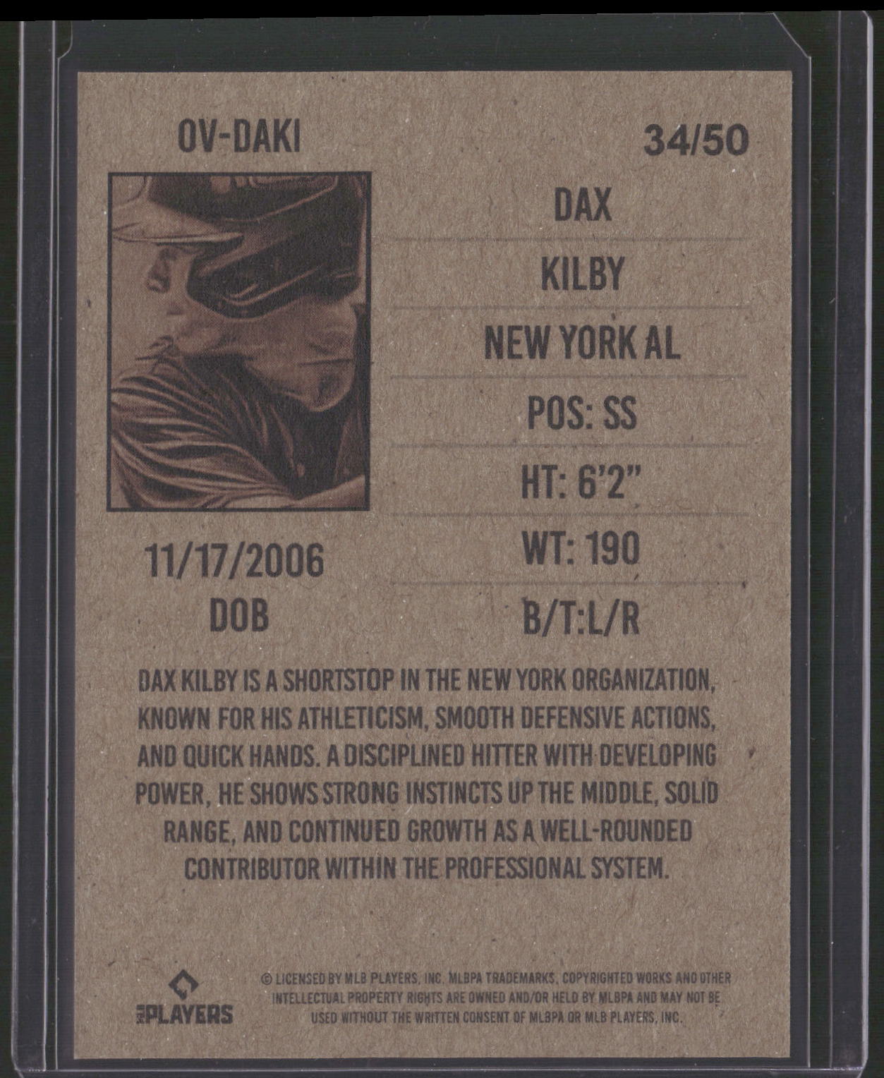 2025 Onyx Vintage #OV-DAKI New York Yankees