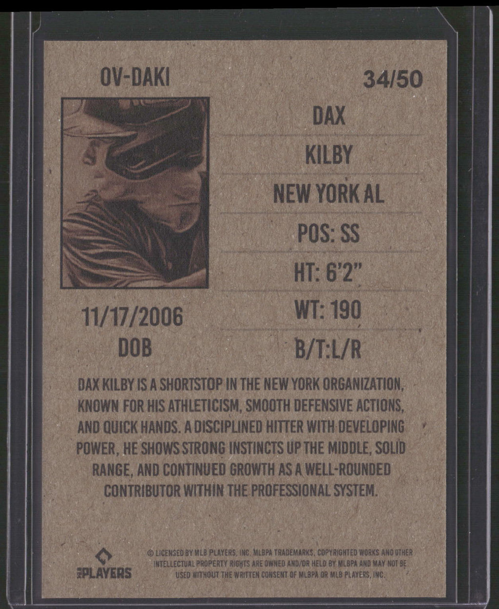2025 Onyx Vintage #OV-DAKI New York Yankees