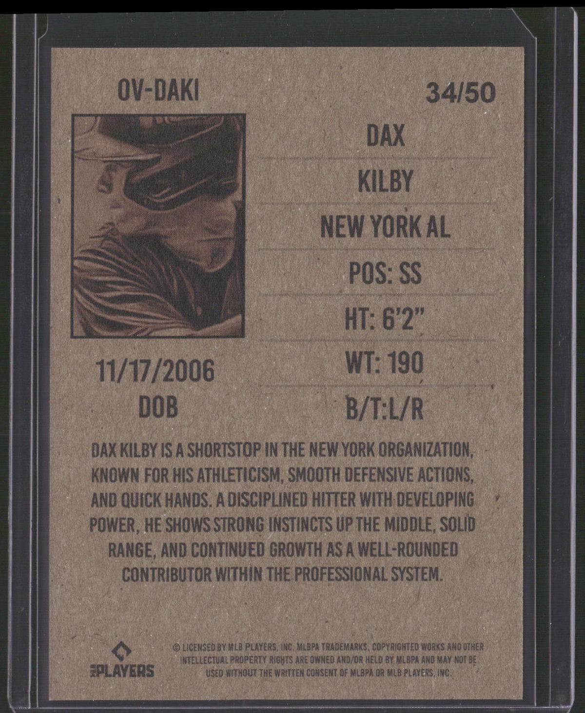 2025 Onyx Vintage #OV-DAKI New York Yankees