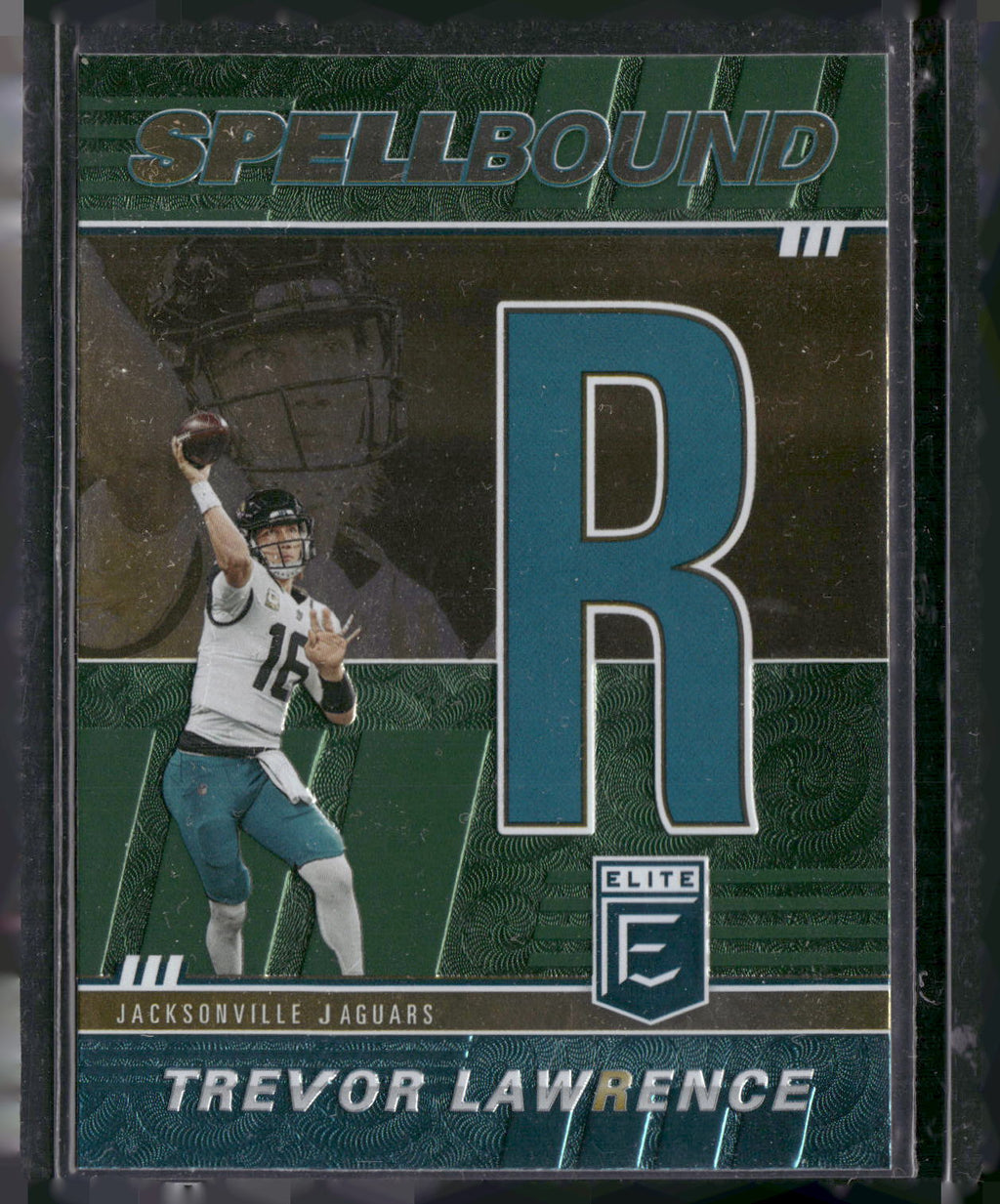 2022 Donruss Elite #SB-TL4 Trevor Lawrence Spellbound Green