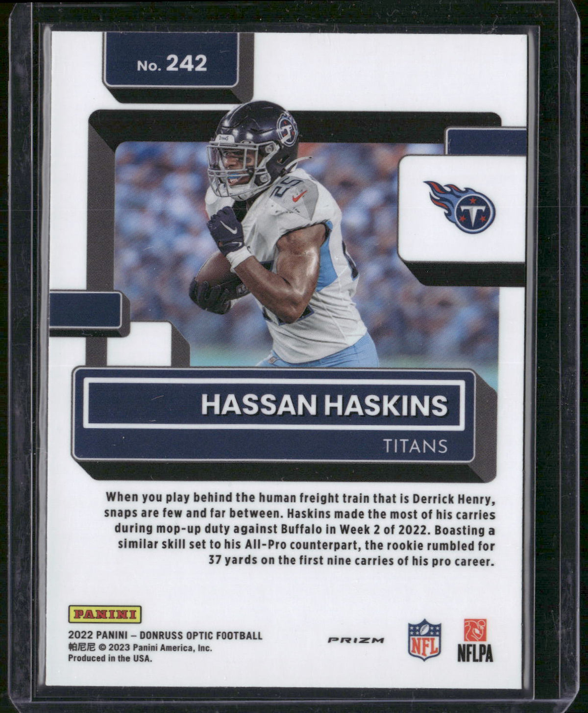 2022 Donruss Optic #242 Hassan Haskins Holo