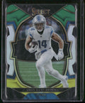 2022 Panini Select #58 Amon-Ra St. Brown Green and Yellow Prizm Die Cut