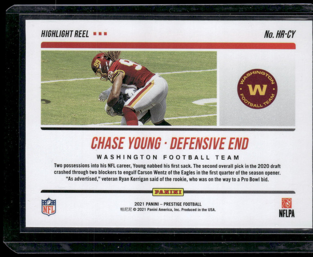2021 Panini Prestige #HR-CY Chase Young Highlight Reel