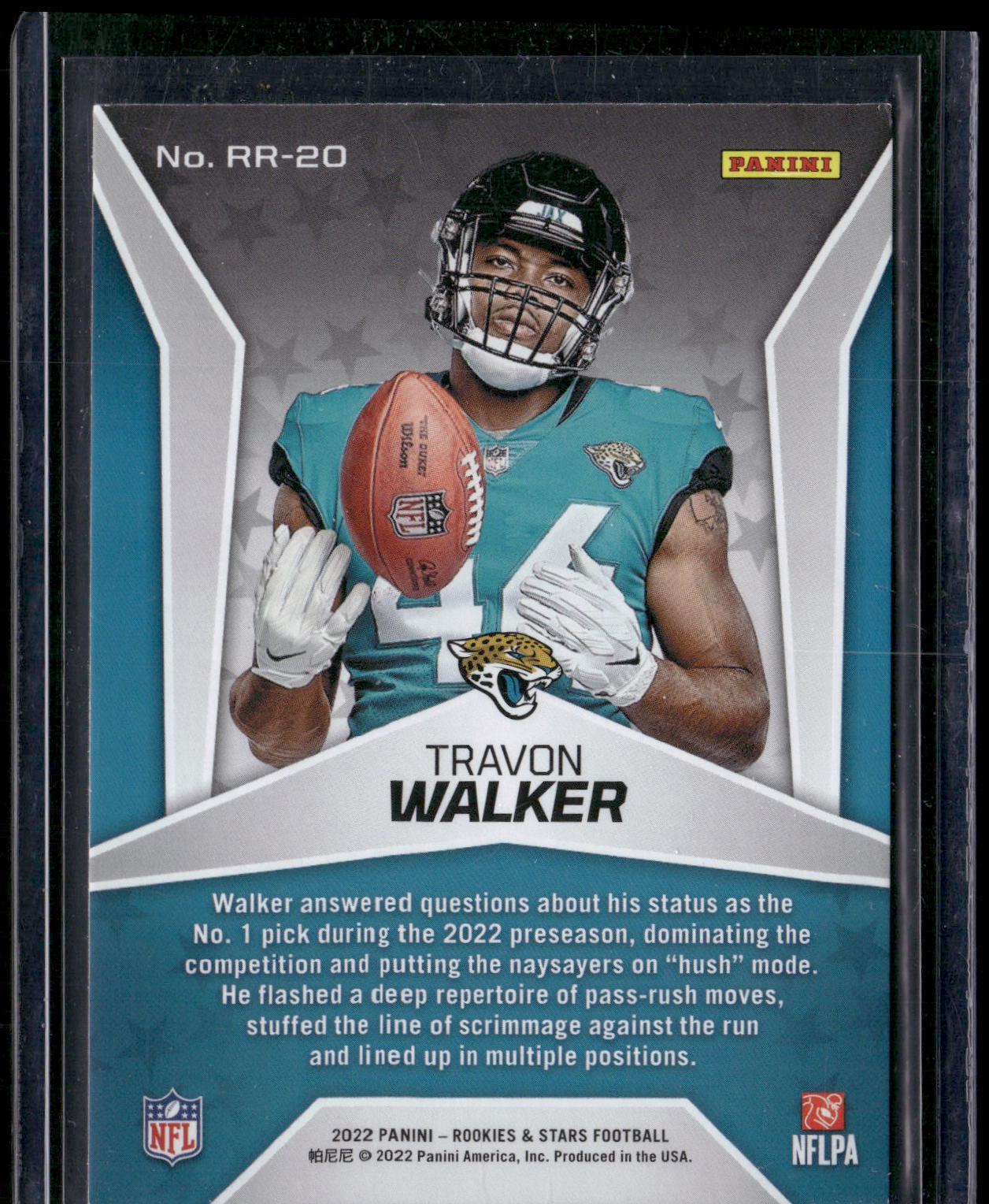 2022 Panini Rookies & Stars #RR-20 Travon Walker Rookie Rush